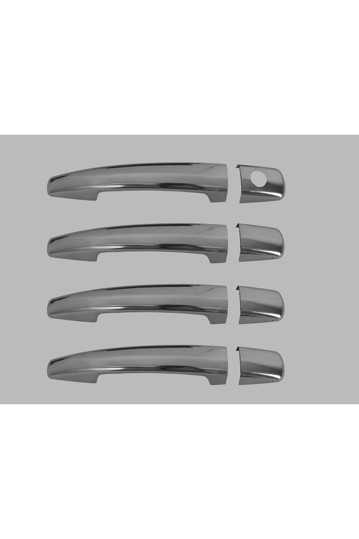 Peugeot Tepee Mini Van Kapı Kolu (4 Kapı) 4 Parça 2008-2018 Krom Paslanmaz Çelik