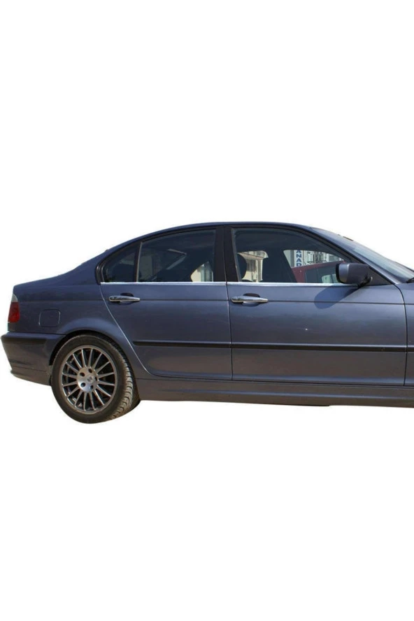 BMW 3 Series E 46 Cam Çıtası 4 Kapı Paslanmaz Çelik Sedan 1998 ve sonrası 2003
